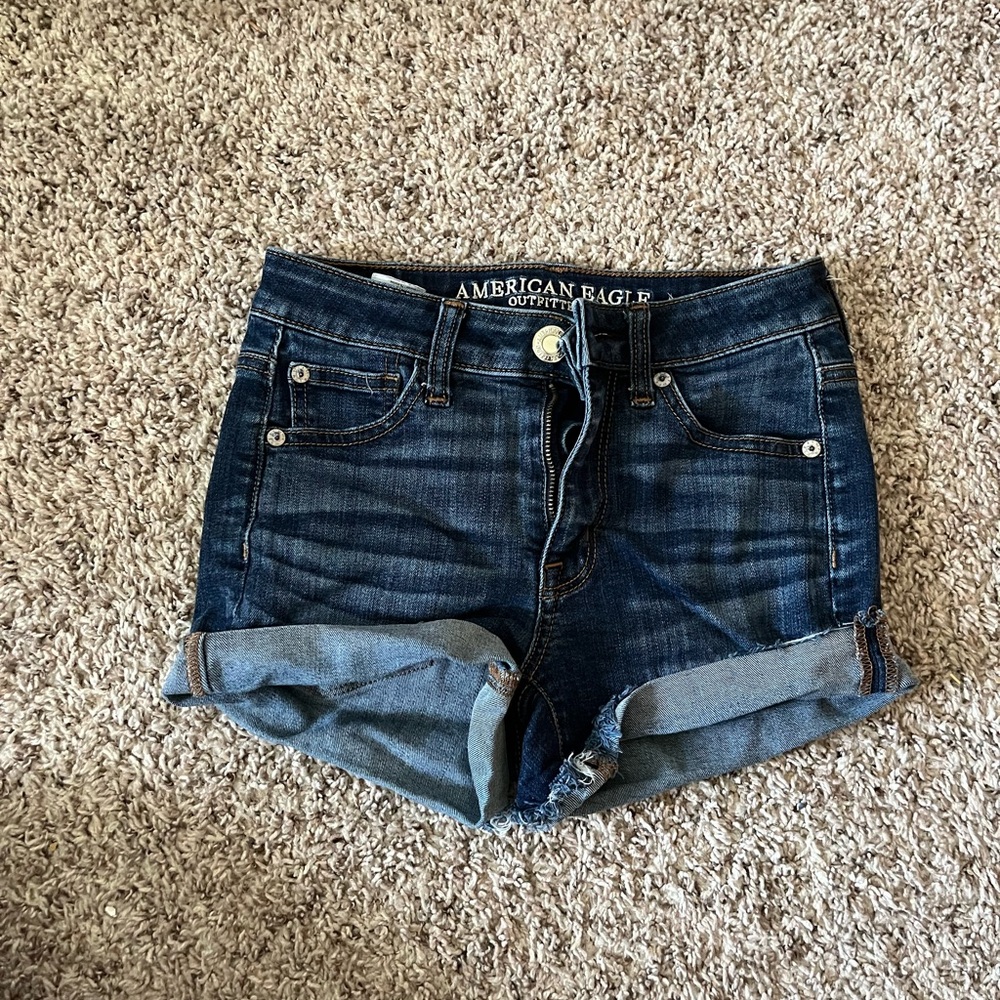 American Eagle super stretch jean shorts size 00